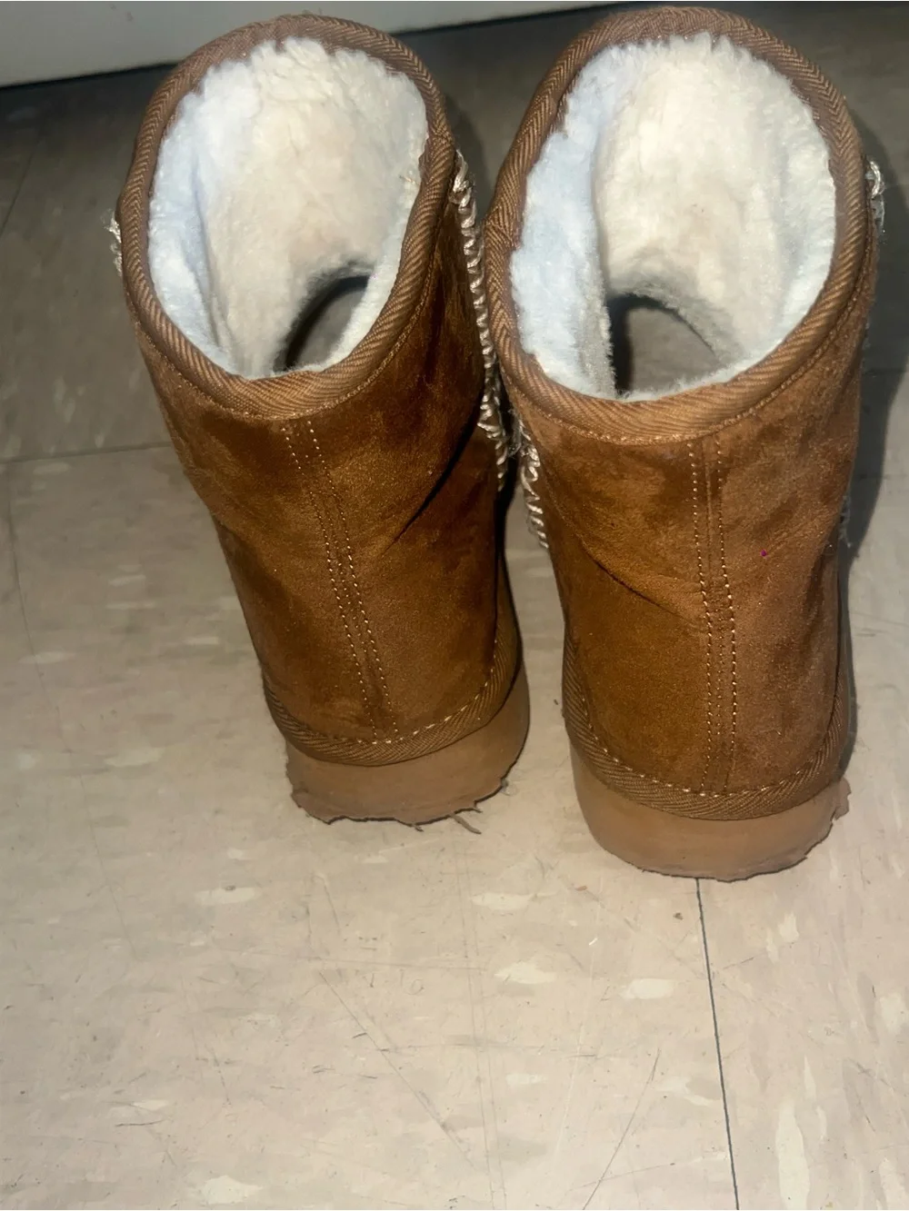 Arizona Jean Company Kids Brown Fleece-Lined Winter Boots Size 5